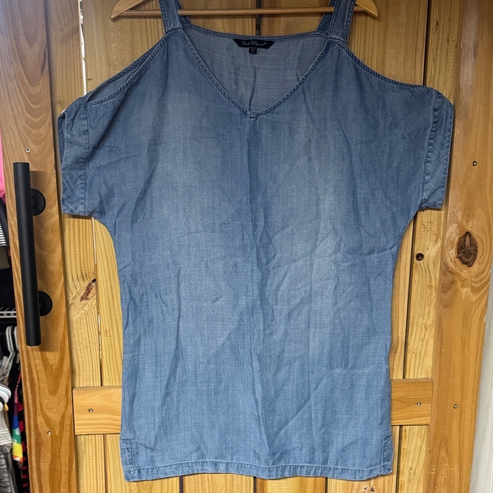 Velvet Heart Blue Cold Shoulder Mini Dress